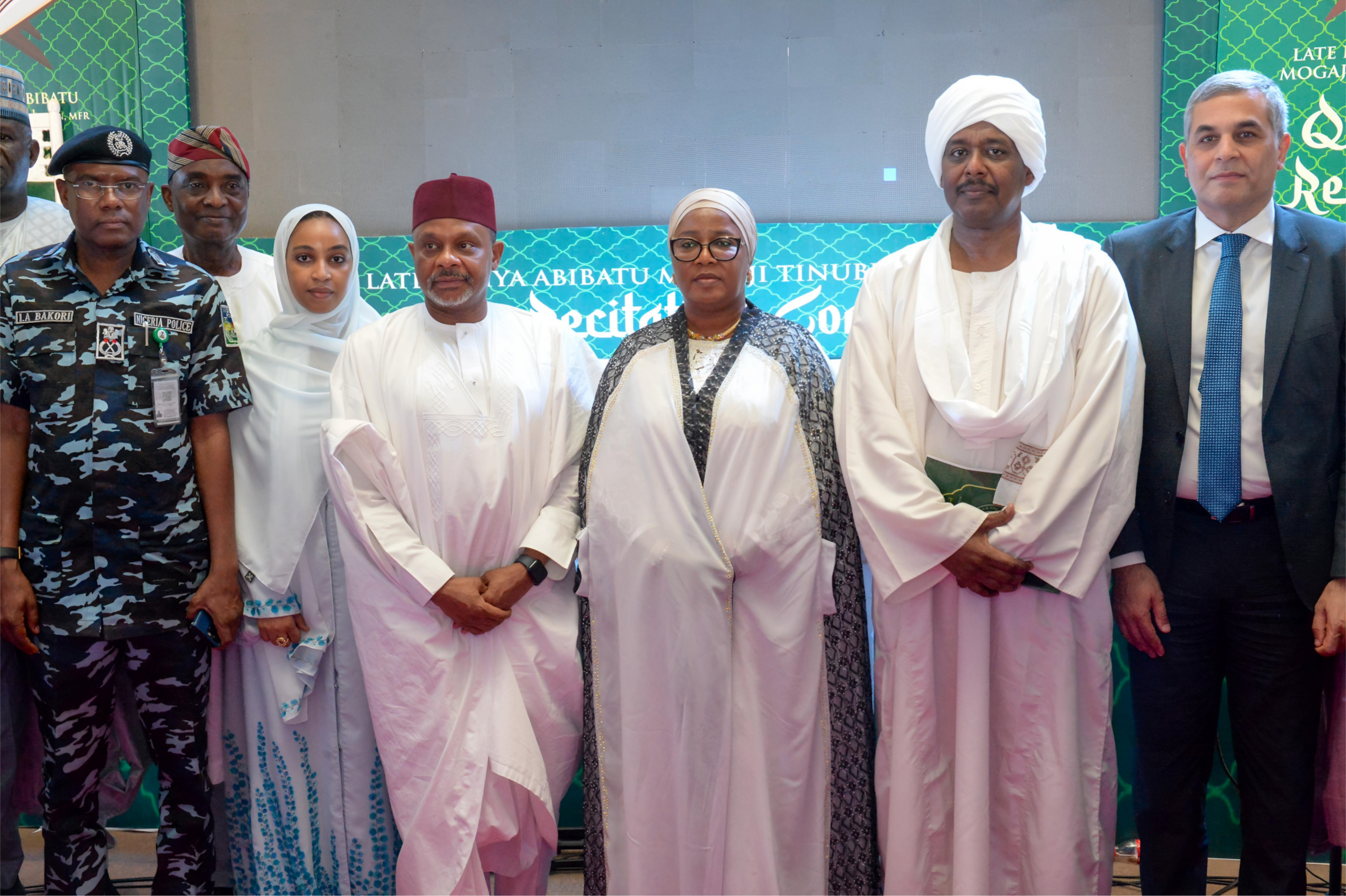 Iyaloja General, Chief Dr. Mujidat Folasade Tinubu-Ojo, Distinguished Senator Basheer Lado and Some Top Dignitaries at the Qur'anic Competition