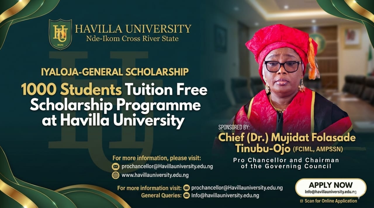 IYALOJA GENERAL AWARDS 1000 SCHOLARSHIP